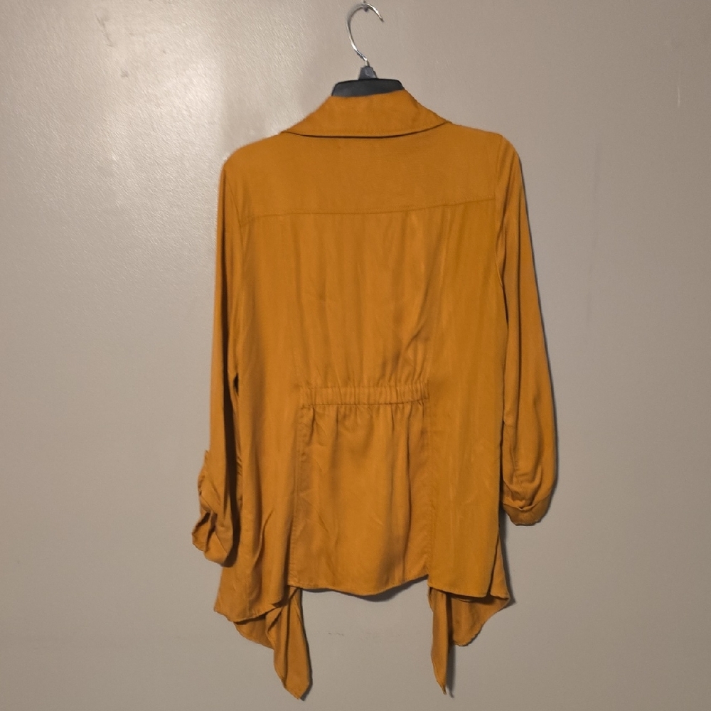 Peck & Peck Lightweight Jacket‎ Yellow Orange Womens Size Medium - Picture 2 of 3